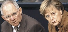 La Markel con Schaeuble