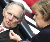 La Merkel con Schaeuble