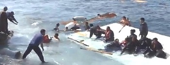 Salvataggio di migranti alla deriva