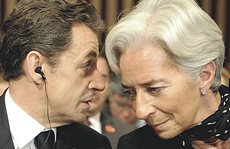 Nicolas Sarkozy e Christine Lagarde