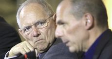 Schaeuble con Varoufakis