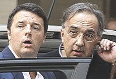 Renzi e Marchionne