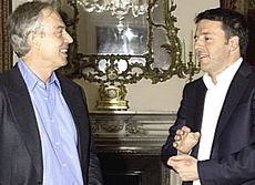 Renzi con Blair