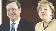 Draghi e Merkel