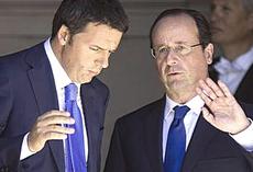 Renzi e Hollande