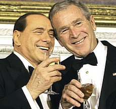 Berlusconi e Bush