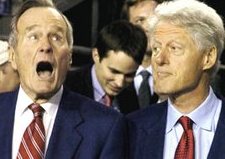 George Bush senior e Bill Clinton