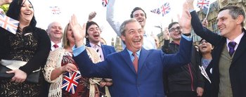 L'esultanza di Farage