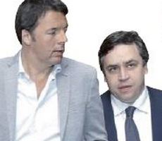 Renzi con il suo spin doctor Filippo Sensi