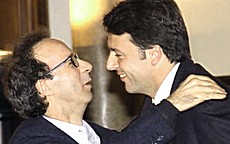 Benigni con Renzi