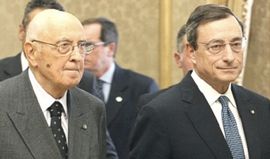 Draghi con Napolitano