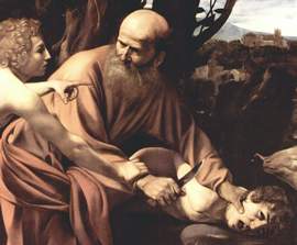 Caravaggio, il Sacrificio di Isacco