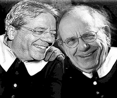 Gentiloni e Padoan visti da Edoardo Baraldi