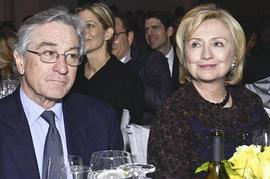 Hillary Clinton con Robert De Niro