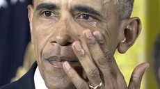 Obama in lacrime