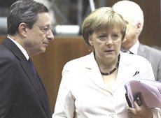 Draghi e Merkel