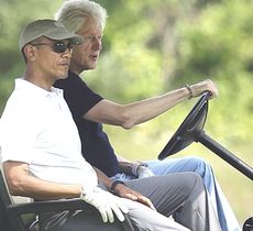 Obama e Clinton sui campi da golf