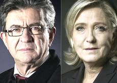 Mélenchon e Le Pen