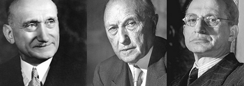 Schuman, Adenauer e De Gasperi