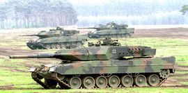 Il possente tank tedesco Leopard-2