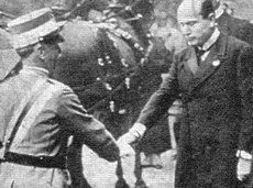 Vittorio Emanuele III e Mussolini