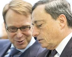 Weidmann con Draghi