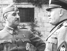 Francisco Franco con Mussolini