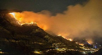 La valle di Susa devastata dai roghi