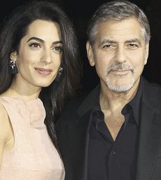 Clooney con Amal Alamuddin