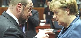 Merkel con Schulz