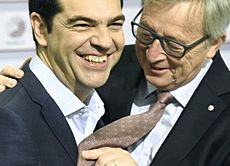 Tsipras con Juncker