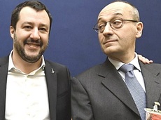 Bagnai con Salvini