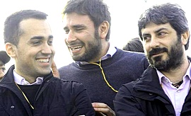 Di Maio con Fico e Di Battista