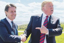 Conte e Trump al G7