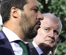 Salvini e il collega tedesco Seehofer