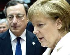 Draghi e Merkel