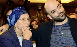 Emma Bonino con Roberto Saviano