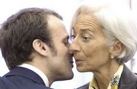 Emmanuel Macron e Christine Lagarde