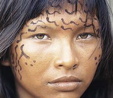 Giovane india amazzonica
