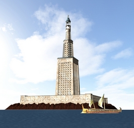 Il Faro di Alessandria, ricostruzione