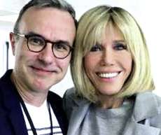 Philippe Besson con Brigitte Macron