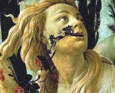 La Primavera di Botticelli, particolare