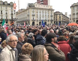 La manifestazione Sì Tav a Torino