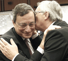 Draghi e Juncker