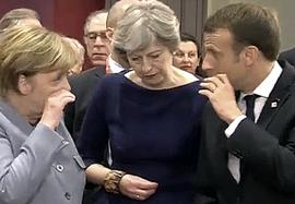 Merkel, May e Macron