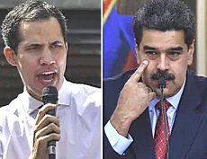 Guaidò e Maduro