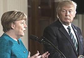 Merkel e Trump