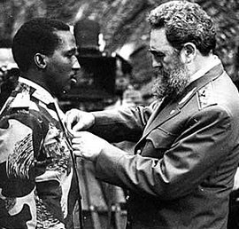 Sankara con Fidel Castro