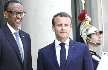 Kagame con Macron