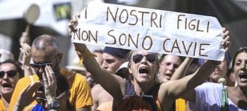 Manifestazione free-vax